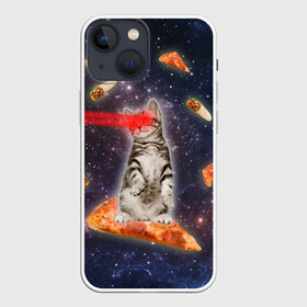 Чехол для iPhone 13 mini с принтом Котик в космосе в Курске,  |  | nyan cat | youtube | еда | космос | котик | мемы | пицца | психоделика | ютуб