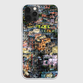 Чехол для iPhone 12 Pro Max с принтом ГОРОДОК в Курске, Силикон |  | Тематика изображения на принте: абстракция | город | молодежное | пестрое | провинция | хайп