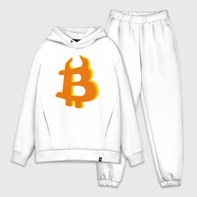 Мужской костюм хлопок OVERSIZE с принтом Btc год быка в Курске,  |  | 2021 | bitcoin | btc | б | битиси | биткоин | год быка | желтый | коин | новый биткоин | рогатый
