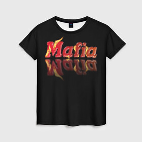 Женская футболка 3D с принтом Мафия Mafia в Курске, 100% полиэфир ( синтетическое хлопкоподобное полотно) | прямой крой, круглый вырез горловины, длина до линии бедер | mafia | веселье | гангстер | игры | компания | мафия | настольные игры | отдых | развлечение