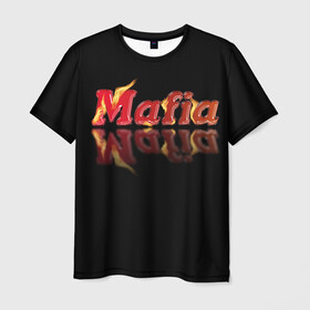 Мужская футболка 3D с принтом Мафия Mafia в Курске, 100% полиэфир | прямой крой, круглый вырез горловины, длина до линии бедер | mafia | веселье | гангстер | игры | компания | мафия | настольные игры | отдых | развлечение