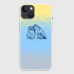 Чехол для iPhone 13 с принтом Совиная нежность в Курске,  |  | 2021 | color2021 | illuminating | pantone | ultimate grey | yellow | желтый | любовь | природа | путешествия | серый | совы