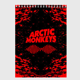 Скетчбук с принтом arctic monkeys в Курске, 100% бумага
 | 48 листов, плотность листов — 100 г/м2, плотность картонной обложки — 250 г/м2. Листы скреплены сверху удобной пружинной спиралью | arctic monkeys | arctic monkeys live | do i wanna know | domino | domino records | full album | lyrics | mardy bum | whyd you only call me when youre high | арктические обезьяны | домино пластинки | полный альбом | тексты песен