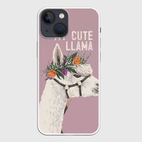 Чехол для iPhone 13 mini с принтом My cute llama в Курске,  |  | llama | альпака | животные | лама