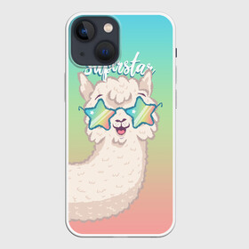 Чехол для iPhone 13 mini с принтом SUPERSTAR в Курске,  |  | llama | альпака | животные | лама