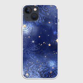 Чехол для iPhone 13 с принтом Небо в стиле Стимпанк в Курске,  |  | steampunk | tdrstpnk | астрономия | брутальный | викторианский | звезды | изобретатель | изобретения | космический | космос | крылья | механизм | механический | небо | рисунок | стиль | схема | чертеж