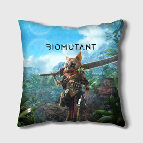 Подушка 3D с принтом Biomutant Биомутант в Курске, наволочка – 100% полиэстер, наполнитель – холлофайбер (легкий наполнитель, не вызывает аллергию). | состоит из подушки и наволочки. Наволочка на молнии, легко снимается для стирки | action | animals | biomutant | gamer | nextgen | pc | player | playstation | ps 5 | rpg | steam | sword | top | valve | video games | weapon | xbox | биомутант | валв | видео игры | животные | игрок | иксбокс | меч | некстген | оружие | пк | плей