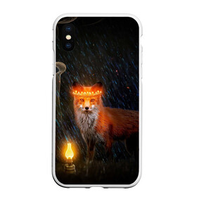 Чехол для iPhone XS Max матовый с принтом Лиса с огненной короной в Курске, Силикон | Область печати: задняя сторона чехла, без боковых панелей | fox | foxy | животное | звери | лиса | лисенок | лисичка | милая | рыжая | фокс