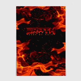 Постер с принтом WRATH: Aeon of Ruin FIRE в Курске, 100% бумага
 | бумага, плотность 150 мг. Матовая, но за счет высокого коэффициента гладкости имеет небольшой блеск и дает на свету блики, но в отличии от глянцевой бумаги не покрыта лаком | 90 е | aeon of ruin | quake | tegunvteg | wrath | wrath: aeon of ruin | игра | компьютерная игра | монстры | огонь | пламя | ретро | реьро шутер | шутер