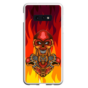 Чехол для Samsung S10E с принтом Меха скелет Steampunk Fire (Z) в Курске, Силикон | Область печати: задняя сторона чехла, без боковых панелей | Тематика изображения на принте: steam punk | steamfest | steampunk | бойлерпанк | дизельпанк | клокпанк | маннерпанк | механика | научная фантастика | паро панк | паровой панк | паропанк | стим панк | стимпанк | стимпанк стиль | стимфест