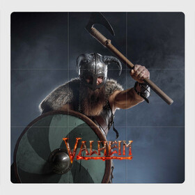 Магнитный плакат 3Х3 с принтом Viking Valheim в Курске, Полимерный материал с магнитным слоем | 9 деталей размером 9*9 см | fantasy | mmo | valheim | valve | валхейм | вальхейм | викинги | выживалка | игра | королевская битва | ммо | ролевая игра | фэнтази
