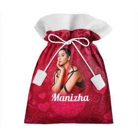 Подарочный 3D мешок с принтом Manizha Сердечки в Курске, 100% полиэстер | Размер: 29*39 см | manizha | далеровна | душанбе | евровидение | евровидение 2021 | манижа | певица | таджикистан | хамраева