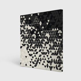 Холст квадратный с принтом Абстракция в Курске, 100% ПВХ |  | Тематика изображения на принте: абстракция | арт | белый | вектор | векторный рисунок | рисунок | треугольник | треугольники | чёрно белый | чёрный
