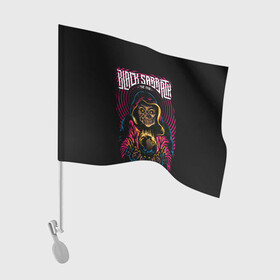 Флаг для автомобиля с принтом BLACK SABBATH в Курске, 100% полиэстер | Размер: 30*21 см | black | grange | hardcore | metal | music | osbourne | ozzy | punk | retro | rock | sabbath | trash | метал | музыка | озборн | оззи | ретро | рок.блэк | сэббэт