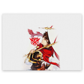 Поздравительная открытка с принтом Ye Xiu The Kings Avatar в Курске, 100% бумага | плотность бумаги 280 г/м2, матовая, на обратной стороне линовка и место для марки
 | master of skill | quan zhi gao shou | the kings avatar | ye xiu | аватар короля | е сю