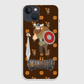 Чехол для iPhone 13 с принтом Valheim Viking в Курске,  |  | fantasy | mmo | valheim | valve | валхейм | вальхейм | викинги | выживалка | игра | королевская битва | ммо | ролевая игра | фэнтази