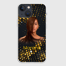 Чехол для iPhone 13 mini с принтом Manizha Gold  Black в Курске,  |  | manizha | далеровна | душанбе | евровидение | евровидение 2021 | манижа | певица | таджикистан | хамраева