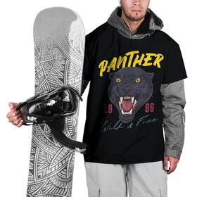 Накидка на куртку 3D с принтом Пантера 1986 в Курске, 100% полиэстер |  | 1986 | panther | джунгли | дикая | кошка | пантера