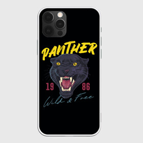 Чехол для iPhone 12 Pro Max с принтом Пантера 1986 в Курске, Силикон |  | 1986 | panther | джунгли | дикая | кошка | пантера