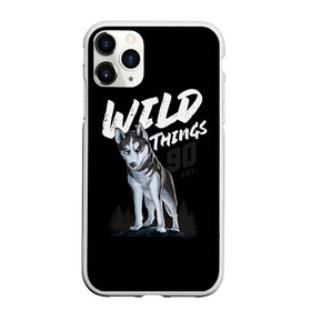 Чехол для iPhone 11 Pro Max матовый с принтом Wild Things в Курске, Силикон |  | wolf | волк | лес | пес | север | собака | хаски