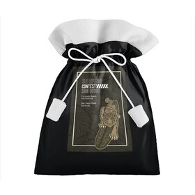 Подарочный 3D мешок с принтом Тигр на серфинге в Курске, 100% полиэстер | Размер: 29*39 см | Тематика изображения на принте: большая кошка | джунгли | отдых | полосатый | серфинг | тигр | тигрица | хищник