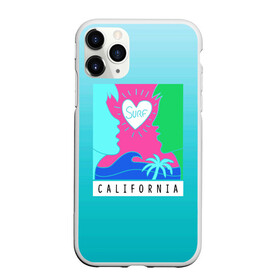 Чехол для iPhone 11 Pro матовый с принтом CALIFORNIA SURF в Курске, Силикон |  | california | love | surf | влюбленные | закат | калифорния | любовь | море | пальма