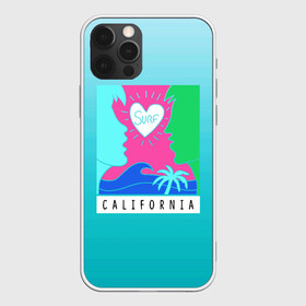 Чехол для iPhone 12 Pro Max с принтом CALIFORNIA SURF в Курске, Силикон |  | california | love | surf | влюбленные | закат | калифорния | любовь | море | пальма