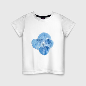 Детская футболка хлопок с принтом Обфускация видимого  в Курске, 100% хлопок | круглый вырез горловины, полуприлегающий силуэт, длина до линии бедер | бабочка | иллюзия | листья | насекомое | нечто | рентген | цветок