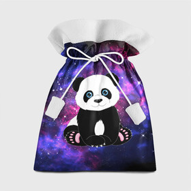 Подарочный 3D мешок с принтом Space Panda в Курске, 100% полиэстер | Размер: 29*39 см | animal | bear | panda | space | star | вселенная | галактика | животные | звёзды | космос | медведь | миша | панда
