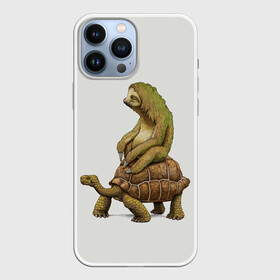 Чехол для iPhone 13 Pro Max с принтом Тише едешь... А впрочем... в Курске,  |  | animal | land | road | sloth | speed | travel | turtle | walk | way | дорога | животные | запредельная | ленивец | неспешная | поездка | прогулка | путь | родео | скорость | сухопутная | черепаха