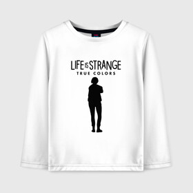 Детский лонгслив хлопок с принтом Life is strange: true colors в Курске, 100% хлопок | круглый вырез горловины, полуприлегающий силуэт, длина до линии бедер | alex | colors | life | strange | true | алекс | жизнь | колорс | лайф | странная | цвета | штука