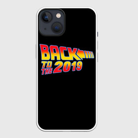 Чехол для iPhone 13 с принтом BACK TO THE 2019 в Курске,  |  | 19 | 2019 | back | covid | delorean | future | marty | mcfly | ncov | the | time | to | virus | браун | будущее | в | вирус | время | делориан | док | доктор | ковид | корона | коронавирус | макфлай | марти | прошлое | эмметт