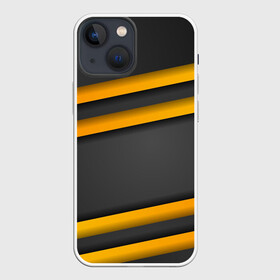 Чехол для iPhone 13 mini с принтом Желтые полосы в Курске,  |  | молодежное | полоса | стиль | улица | хайп