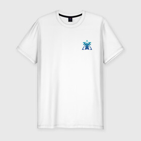 Мужская футболка хлопок Slim с принтом Terran logo mini | Blue в Курске, 92% хлопок, 8% лайкра | приталенный силуэт, круглый вырез ворота, длина до линии бедра, короткий рукав | Тематика изображения на принте: marine | terran | земляне | маринос | морпехи | раса людей | терран