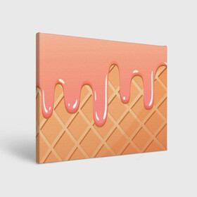 Холст прямоугольный с принтом ICE CREAM vibes в Курске, 100% ПВХ |  | flat | ice cream | icecream | vector art | арт | бежевый | вафельный | гламурный | десерт | еда | желтый | клубничное | клубничный | коралловый | лакомство | лето | мороженое | оранжевый | рисунок | рожок | розовый