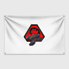 Флаг-баннер с принтом Command&Conquer в Курске, 100% полиэстер | размер 67 х 109 см, плотность ткани — 95 г/м2; по краям флага есть четыре люверса для крепления | command | commandconquer | conquer | gdi | nod | гсб