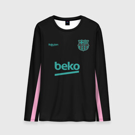 Мужской лонгслив 3D с принтом FC Barcelona | Training shirt (2021/22) в Курске, 100% полиэстер | длинные рукава, круглый вырез горловины, полуприлегающий силуэт | 0x000000123 | barca | barcelona | elclasico | la liga | messi | pre match | барса | барселона | классико | месси