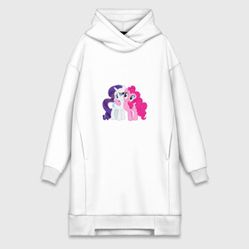 Платье-худи хлопок с принтом My Little Pony Pinkie Pie And в Курске,  |  | Тематика изображения на принте: applejack | friendship | mylittlepony | rainbow dash | twilight sparkle | waifu | вайфу | дружба это магия | друзья | кони | моя маленькая пони | мультфильм | пони | радуга | ренбоу деш | эплджек