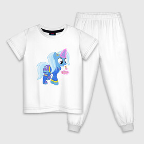 Детская пижама хлопок с принтом Пони с рогом в Курске, 100% хлопок |  брюки и футболка прямого кроя, без карманов, на брюках мягкая резинка на поясе и по низу штанин
 | applejack | friendship | mylittlepony | rainbow dash | twilight sparkle | waifu | вайфу | дружба это магия | друзья | кони | моя маленькая пони | мультфильм | пони | радуга | ренбоу деш | эплджек