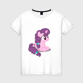 Женская футболка хлопок с принтом Pony Pink Mammal Purple - Litt в Курске, 100% хлопок | прямой крой, круглый вырез горловины, длина до линии бедер, слегка спущенное плечо | applejack | friendship | mylittlepony | rainbow dash | twilight sparkle | waifu | вайфу | дружба это магия | друзья | кони | моя маленькая пони | мультфильм | пони | радуга | ренбоу деш | эплджек