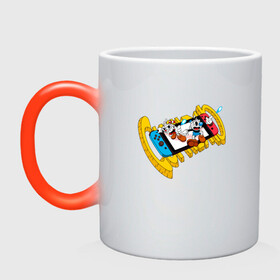 Кружка хамелеон с принтом CUPHEAD в Курске, керамика | меняет цвет при нагревании, емкость 330 мл | cup | cuphead | cuphead art | cuphead game | cuphead logo | game | head | голова | игра | капхед | капхед арт | капхед логотип | капхед персонажи | чашка