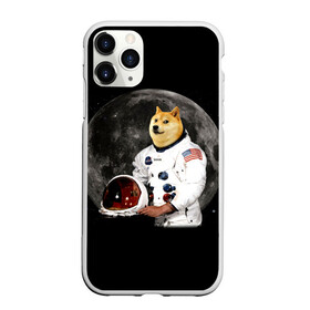 Чехол для iPhone 11 Pro Max матовый с принтом Доги Космонавт в Курске, Силикон |  | doge | earth | mars | meme | moon | nasa | space | star | usa | америка | гагарин | доги | животные | звезда | земля | корги | космонавт | космос | луна | марс | мем | наса | планета | прикол | собака | сша | флаг