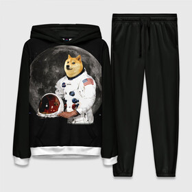 Женский костюм 3D (с толстовкой) с принтом Доги Космонавт в Курске,  |  | doge | earth | mars | meme | moon | nasa | space | star | usa | америка | гагарин | доги | животные | звезда | земля | корги | космонавт | космос | луна | марс | мем | наса | планета | прикол | собака | сша | флаг
