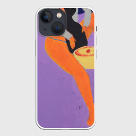Чехол для iPhone 13 mini с принтом Картина 1, Ческидов в Курске,  |  | абстракция | акула | берег | женщина | кошка | лодка | луна