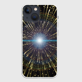 Чехол для iPhone 13 mini с принтом Неоновые стрелы в Курске,  |  | космос | лучи | неон | пространство | сияние | стрелы