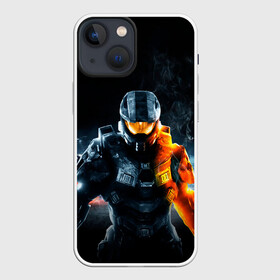 Чехол для iPhone 13 mini с принтом Halo x Battlefield в Курске,  |  | battlefield | game | games | halo | heilo | master chif | spartan | баттелфилд | игра | игры | ковенант | ковенанты | мастер чиф | спартанец | хало | хейло | хэйло