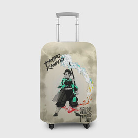Чехол для чемодана 3D с принтом Tanjiro Kamado Kimetsu no Yaiba в Курске, 86% полиэфир, 14% спандекс | двустороннее нанесение принта, прорези для ручек и колес | demon slayer | kamado | kimetsu no yaiba | nezuko | tanjiro | аниме | гию томиока | зеницу агацума | иноске хашибира | камадо | клинок | корзинная девочка | манга | музан кибуцуджи | незуко | рассекающий демонов | танджиро