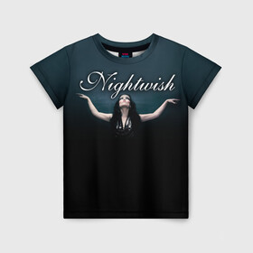 Детская футболка 3D с принтом Nightwish with Tarja в Курске, 100% гипоаллергенный полиэфир | прямой крой, круглый вырез горловины, длина до линии бедер, чуть спущенное плечо, ткань немного тянется | nightwish | tarja | tarja turanen | turunen | найтвиш | тарья | тарья турунен | турунен