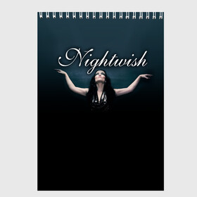 Скетчбук с принтом Nightwish with Tarja в Курске, 100% бумага
 | 48 листов, плотность листов — 100 г/м2, плотность картонной обложки — 250 г/м2. Листы скреплены сверху удобной пружинной спиралью | nightwish | tarja | tarja turanen | turunen | найтвиш | тарья | тарья турунен | турунен