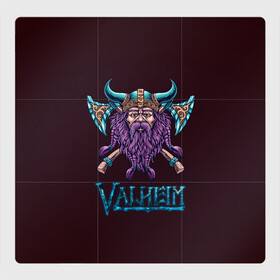 Магнитный плакат 3Х3 с принтом Valheim Viking в Курске, Полимерный материал с магнитным слоем | 9 деталей размером 9*9 см | fantasy | mmo | valheim | valve | валхейм | вальхейм | викинги | выживалка | игра | королевская битва | ммо | ролевая игра | фэнтази